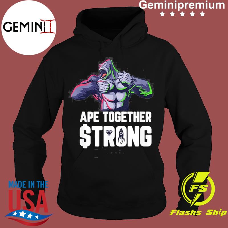 Ape Together Strong Hold GME Gorilla Rocket Gamestonk Meme Shirt - USA