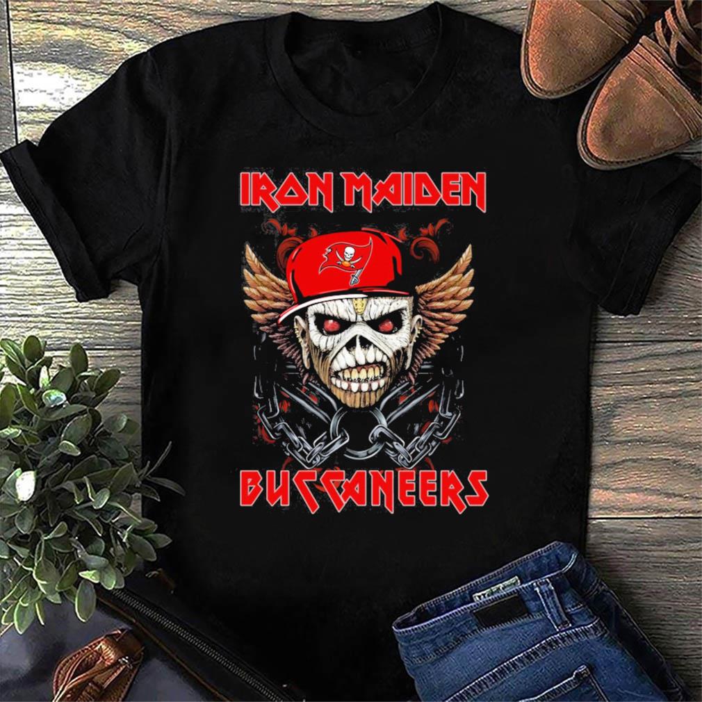 Tampa Bay Buccaneers button-up shirt Iron Maiden gift for