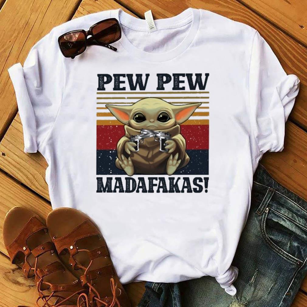 baby yoda pew pew shirt