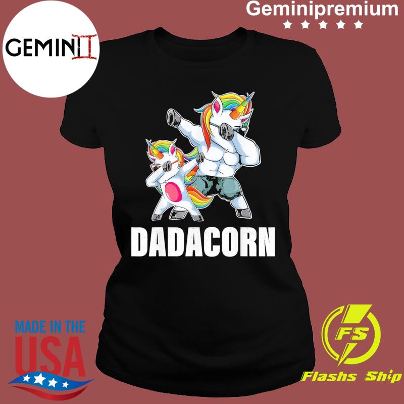 Dadbing Dadacorn Dadicorn Daddycorn Unicorn Dad Baby Fathers Day Shirt Usa Trending Store