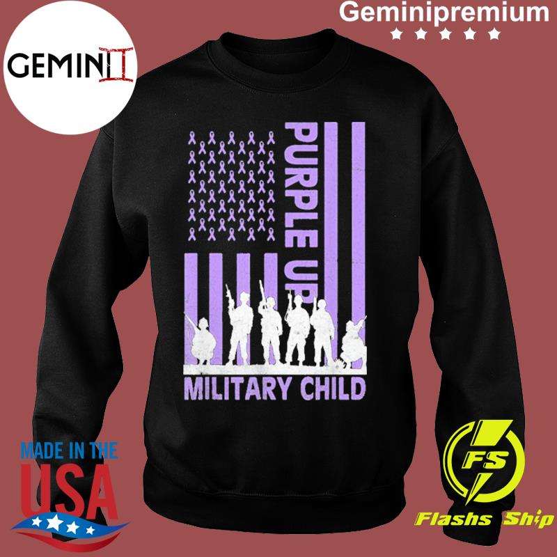 purple up for military child shirt