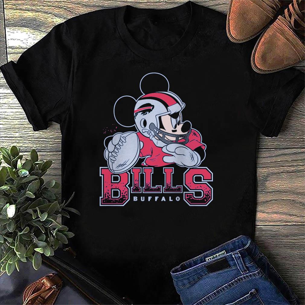 Disney, Shirts, Disney Junk Food Nfl Mickey Mouse Quarterback Buffalo  Bills Tshirt Size Xl