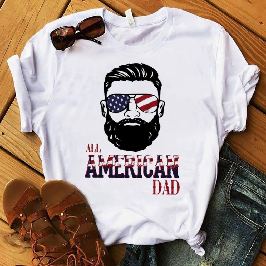 dad american flag shirt