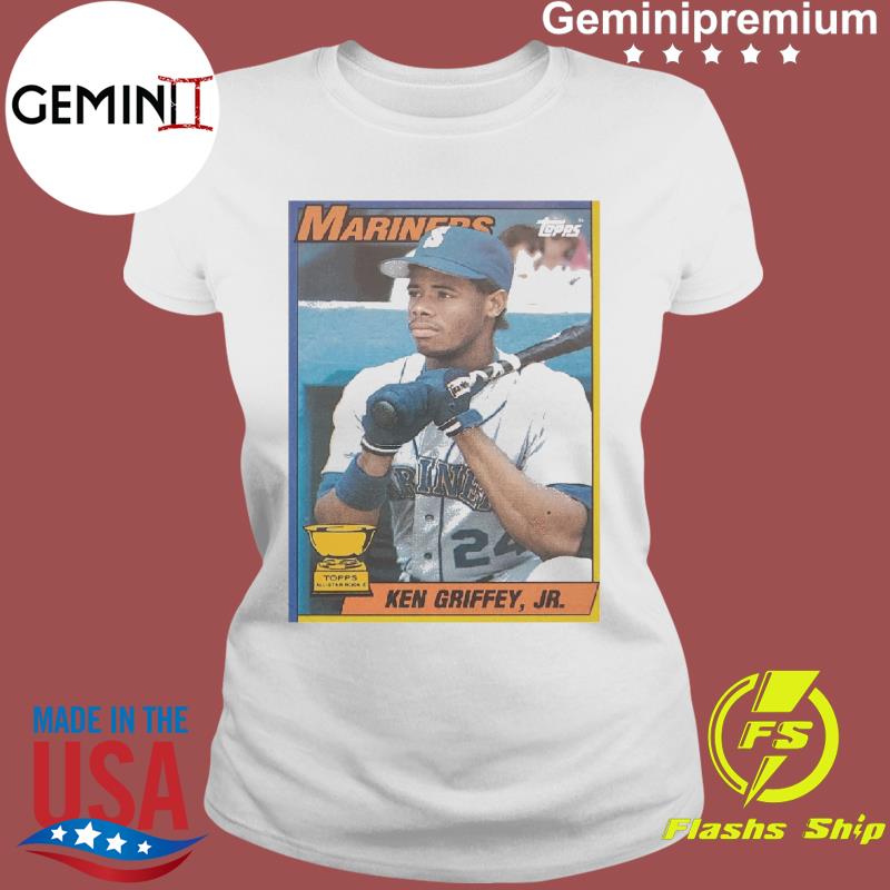 Mariners Ken Griffey jr 1990 photo design t-shirt