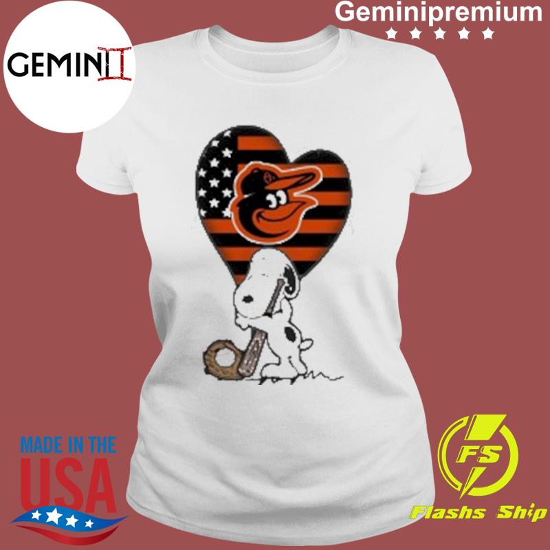 Baltimore Orioles MLB Baseball The Peanuts Movie Adorable Snoopy T Shirt -  Freedomdesign