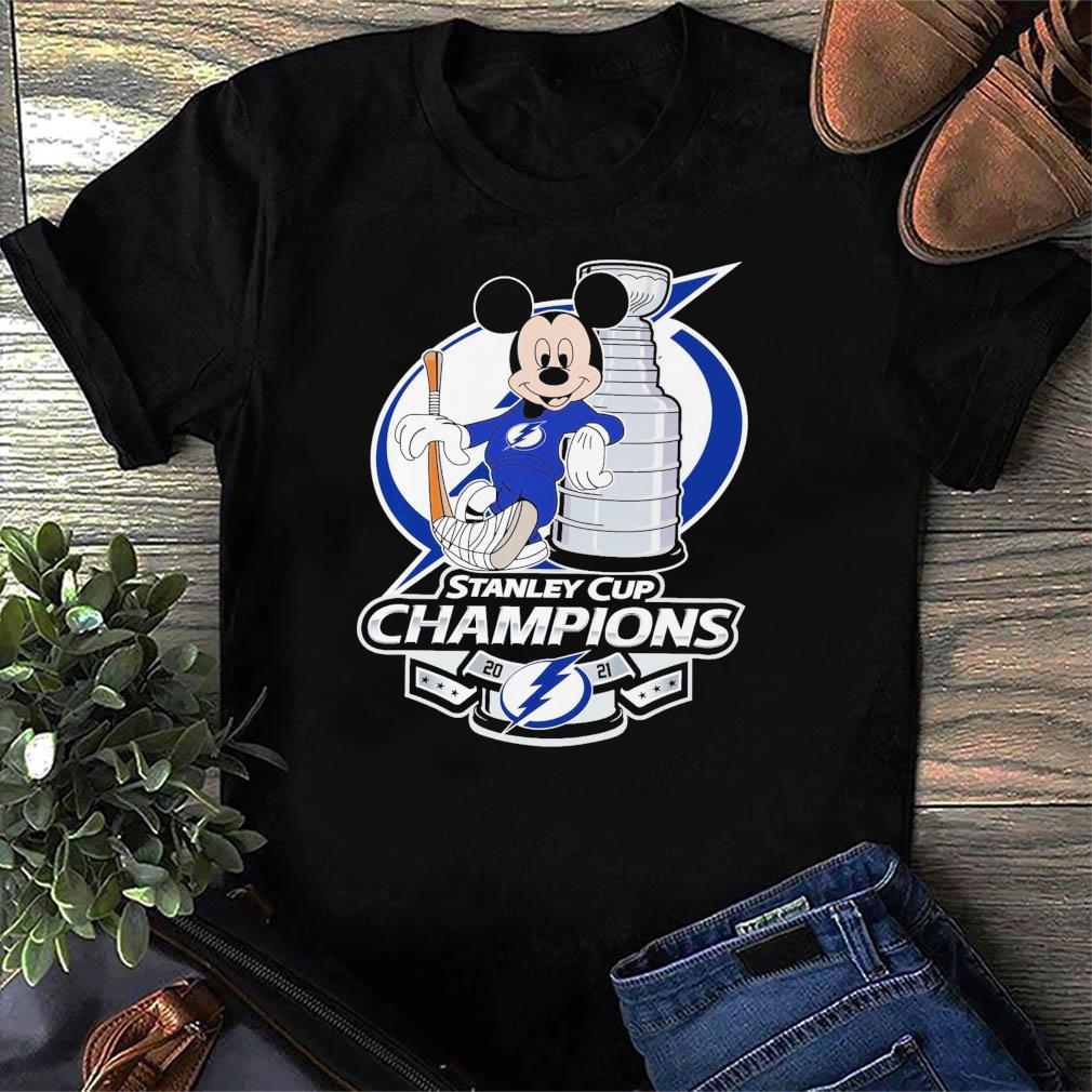 Tampa Bay Lightning Disney Mickey Stanley Cup Champions t-shirt by