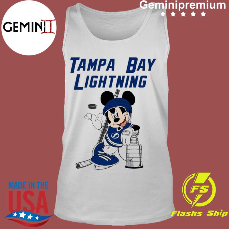 Mickey Tampa Bay Lightning With The Stanley Cup Hockey NHL Youth T-Shirt 