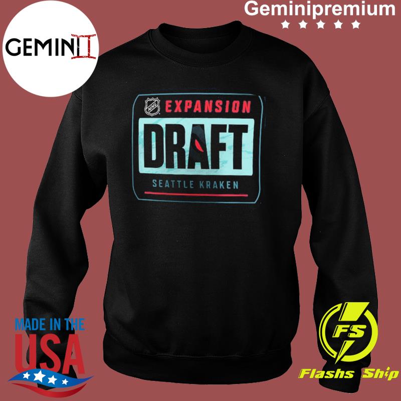 The Seattle Kraken 2021 NHL Expansion Draft Logo T-Shirt ...