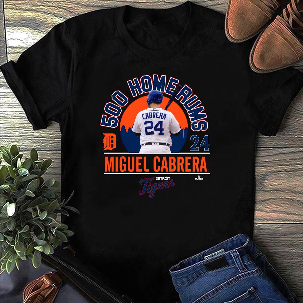 Miguel Cabrera Detroit Tigers 500 Home Runs Baseball T-Shirt, hoodie,  sweater, long sleeve and tank top