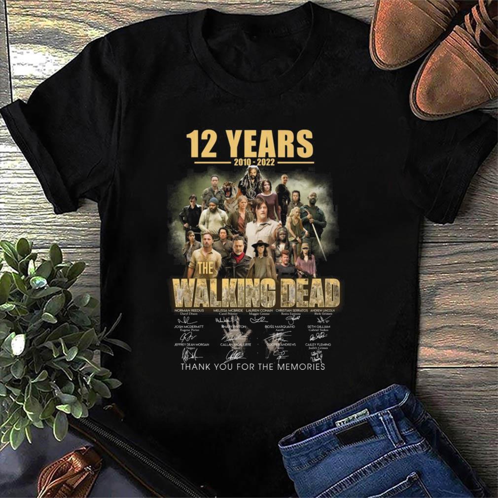 The Walking Dead 12 Years 2010 - 2022 Thank You For The Memories T