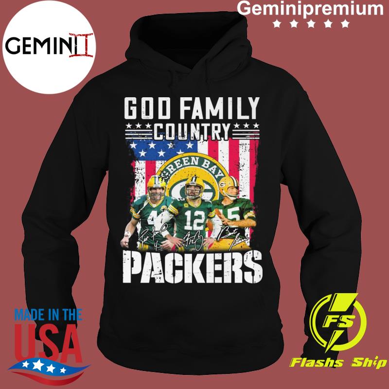 God family country Green Bay Packers team signatures shirt, hoodie