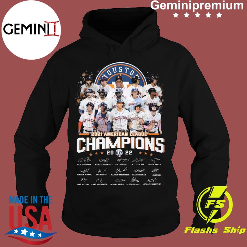 Houston Astros 2021 American League Champions 2022 ALCS Signatures Shirt,  hoodie, sweater, long sleeve and tank top