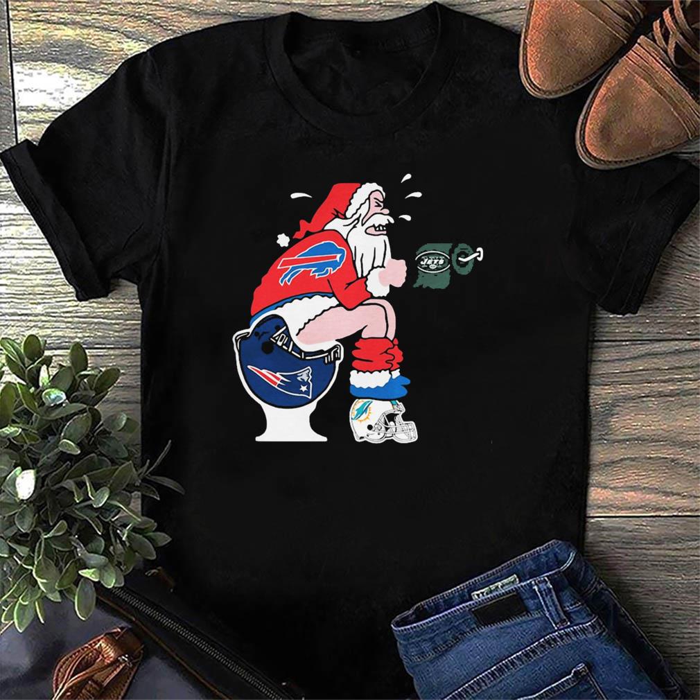 Santa Claus Buffalo Bills toilet Christmas sweater, shirt and hoodie