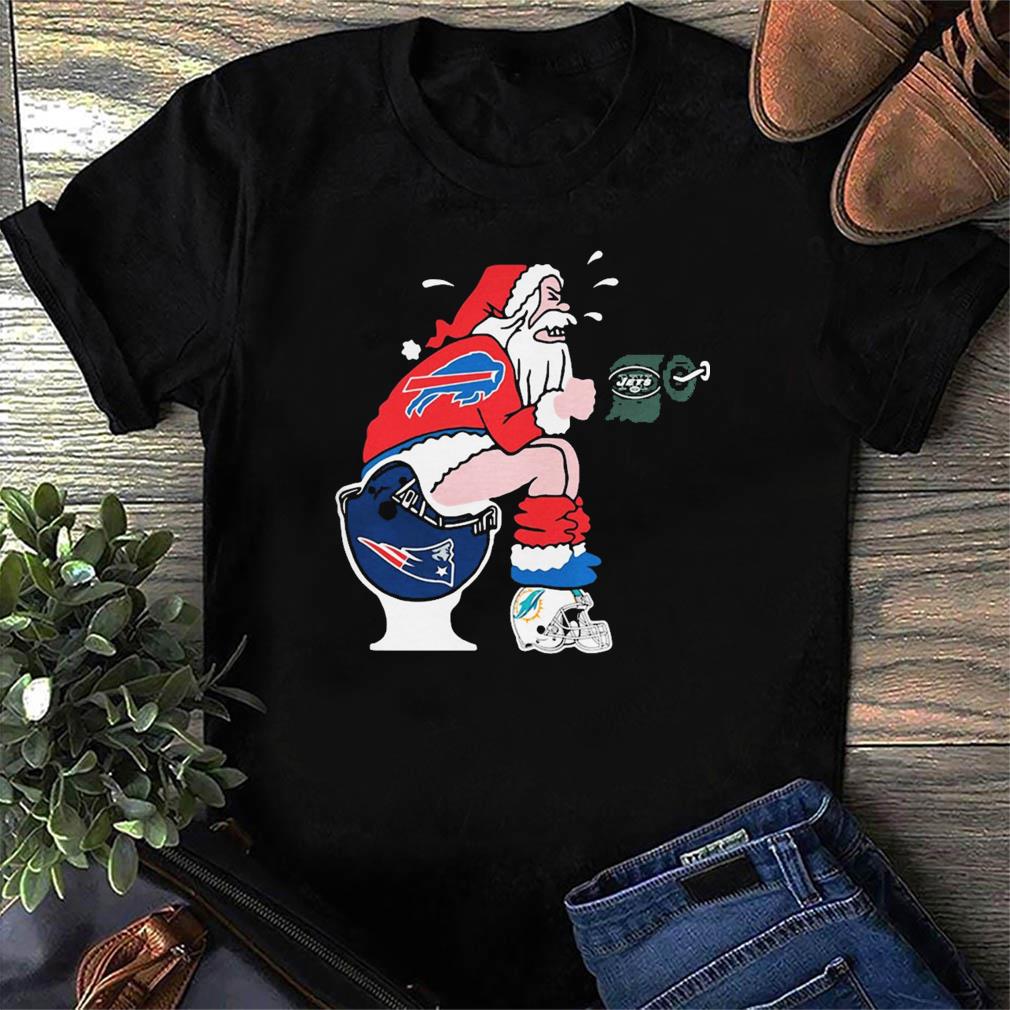 Santa Claus Buffalo Bills toilet Christmas sweater, shirt and hoodie