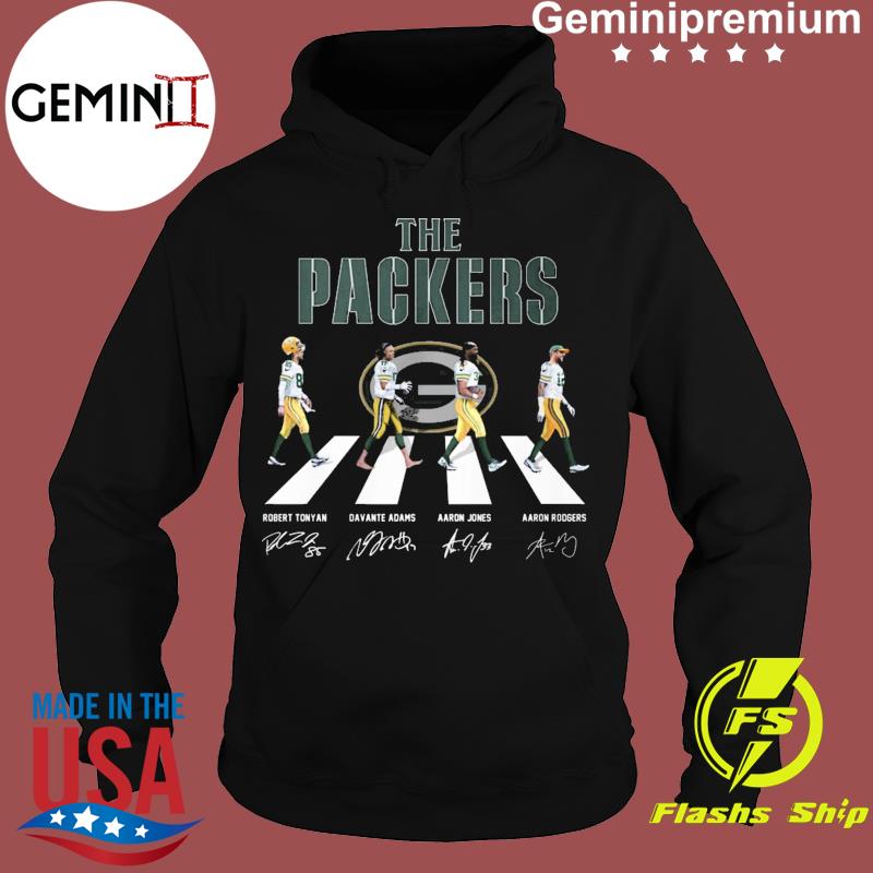 The Packers football abbey road names and signatures shirt, hoodie