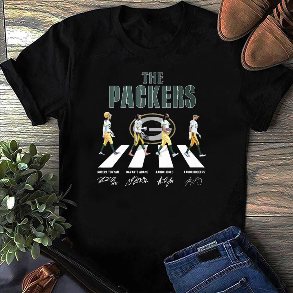 The Green Bay Packers Football Teams Abbey Road Signatures T-Shirt, hoodie,  sweater, ladies v-neck and tank top