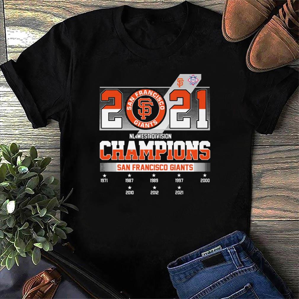 Vintage San Francisco Giants N.L. West Division Champions Shirt Size Large L