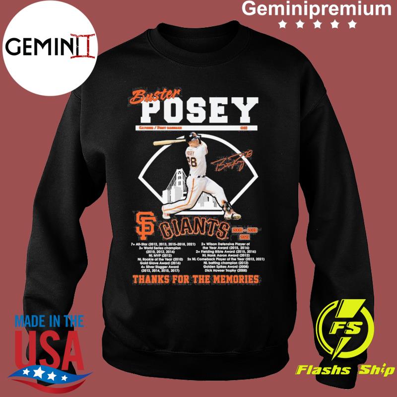 28 San Francisco Giants thank you Buster Posey signature shirt, hoodie,  sweater, longsleeve and V-neck T-shirt