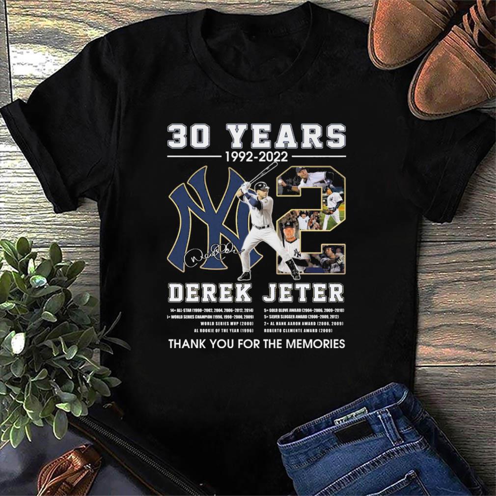 Derek Jeter NY Yankees Signature Shirt MLBPA Approved Retirement