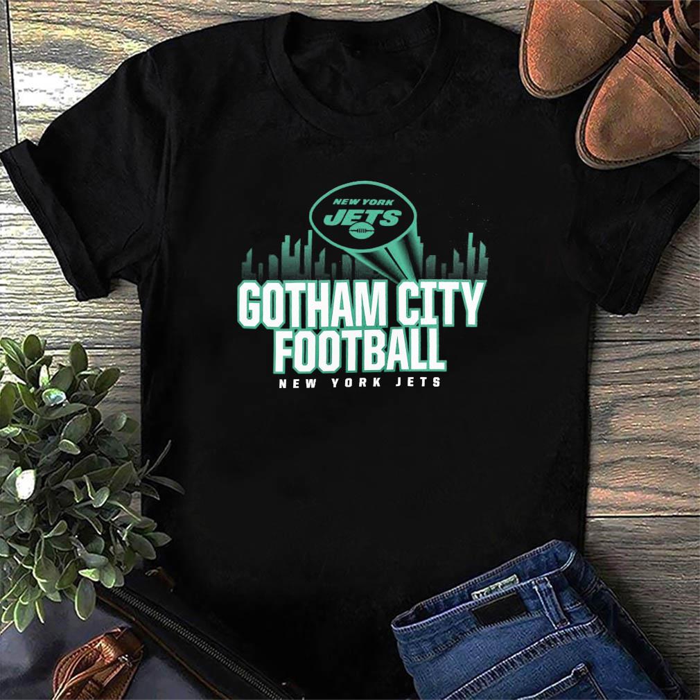 New York Jets Gotham City Football Iconic Hometown Graphic T-Shirt - Mens