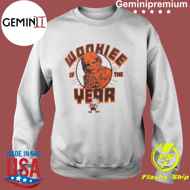 Cleveland Browns Junk Food Star Wars Wookie Of The Year T-Shirt, hoodie,  sweater, ladies v-neck and tank top