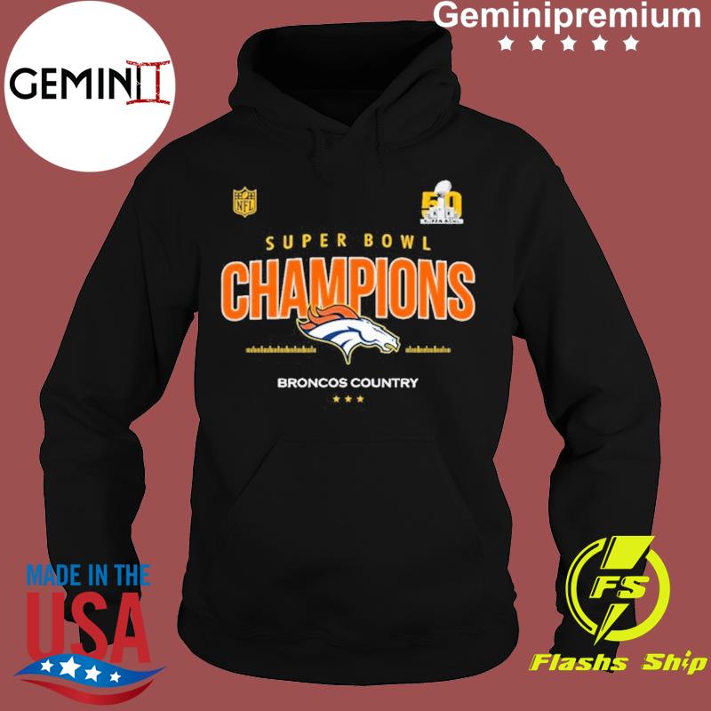 Denver Broncos 50 super bowl champions shirt, hoodie, sweater and v-neck t- shirt