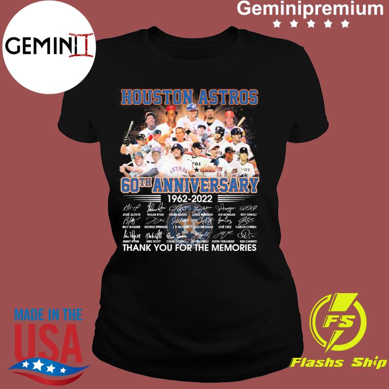 Houston Astros 60th anniversary 1962 2022 signatures thank you for