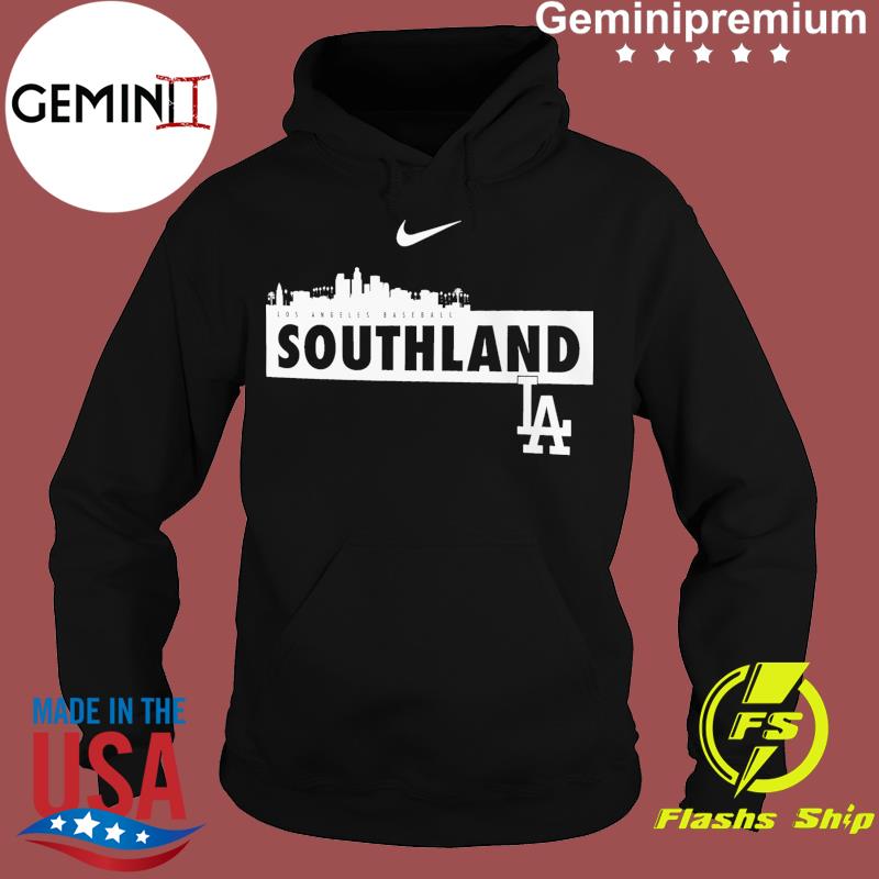 Los Angeles Dodgers Southland Nike Nickname Skyline T-Shirt 