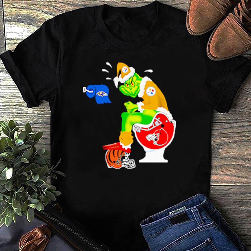 Santa Grinch Cleveland Browns Shit On Other Teams Christmas shirt, hoodie,  sweatshirt and tank top