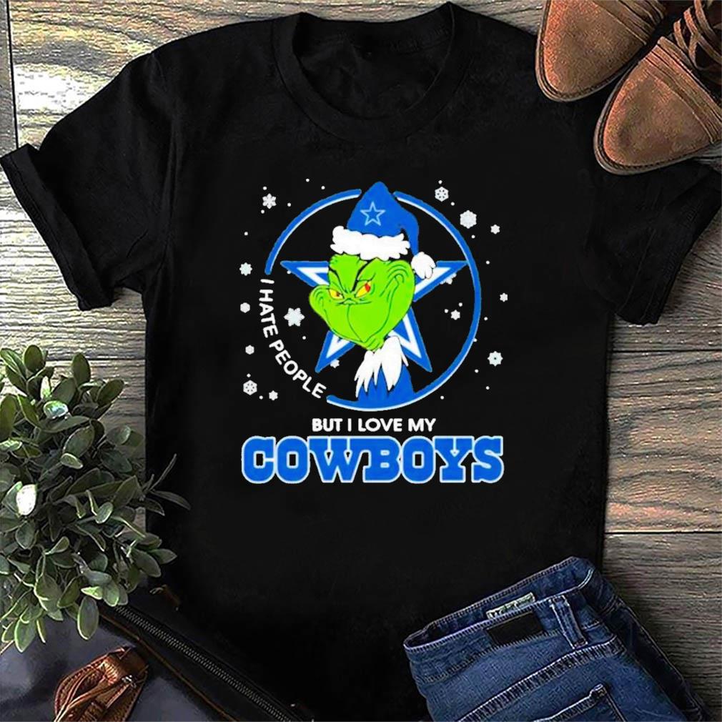 The Grinch I Hate People But I Love My Dallas Cowboys T-shirt,Sweater,  Hoodie, And Long Sleeved, Ladies, Tank Top