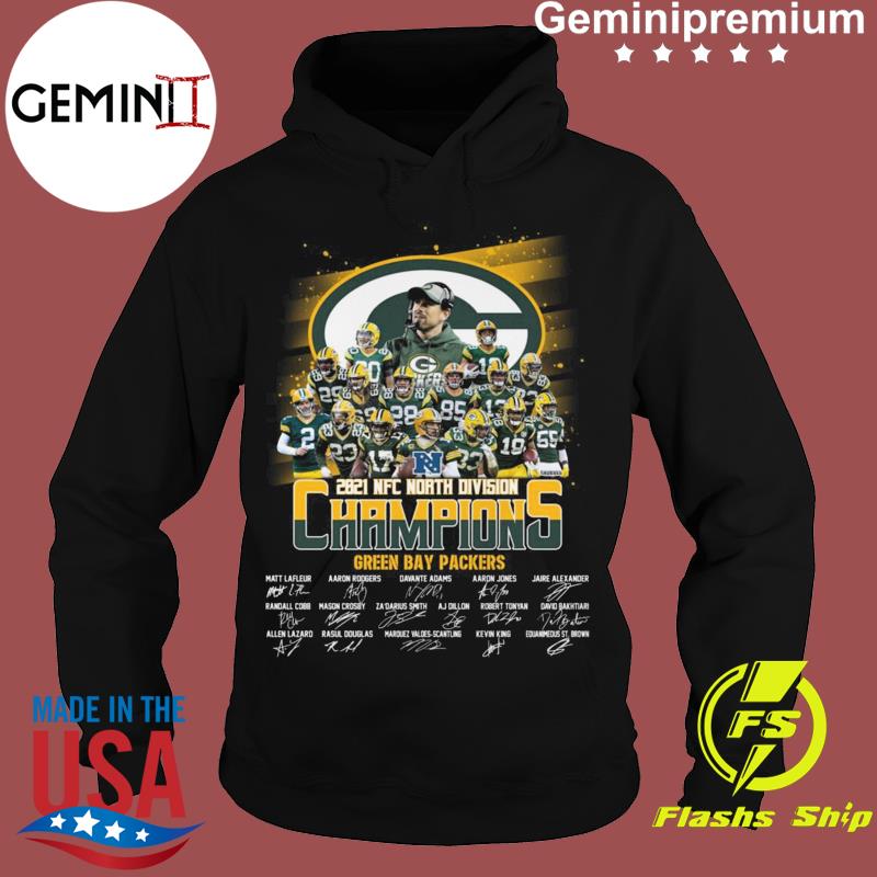 Green Bay Packers NFC North Division Champions 2020 signatures shirt,  hoodie, sweater and long sleeve