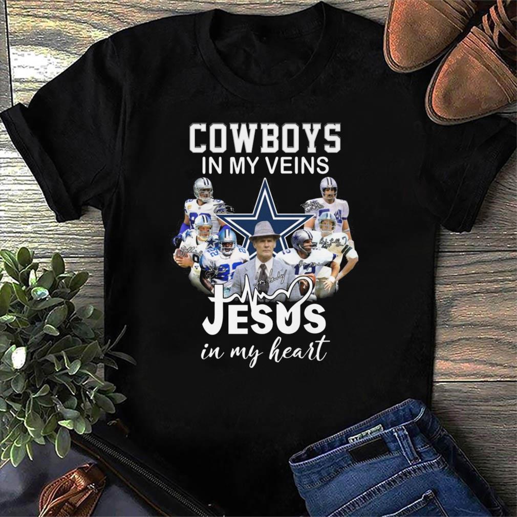 Dallas Cowboys Shirt, Cowboys In My Veins Jeus In My Heart