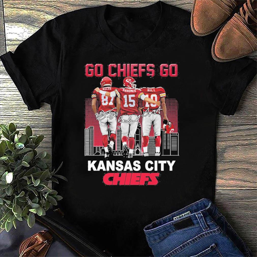 Kansas City Chiefs Mahomes and Hill signatures shirt