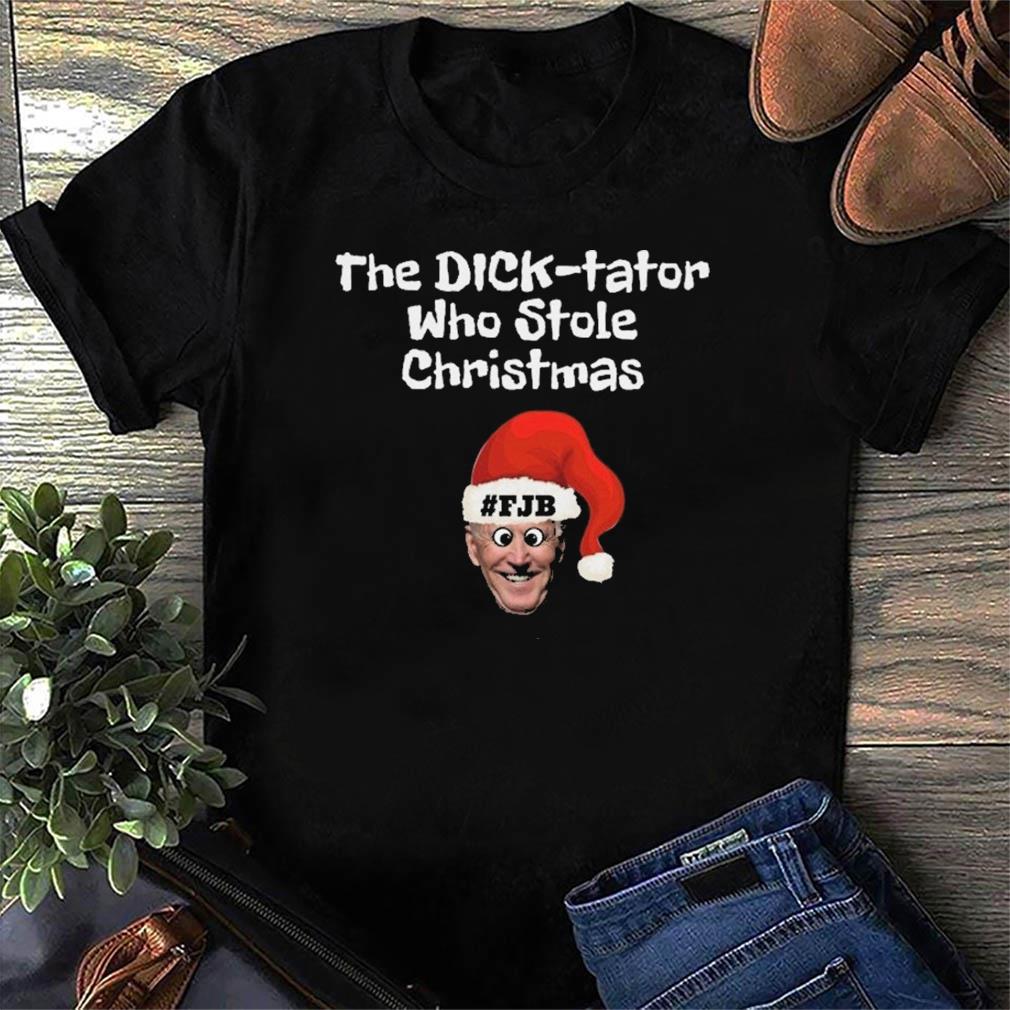 The Dick-Tator Who Stole Christmas Santa Biden FJB Shirt, hoodie, sweater, ladies v-neck and tank top
