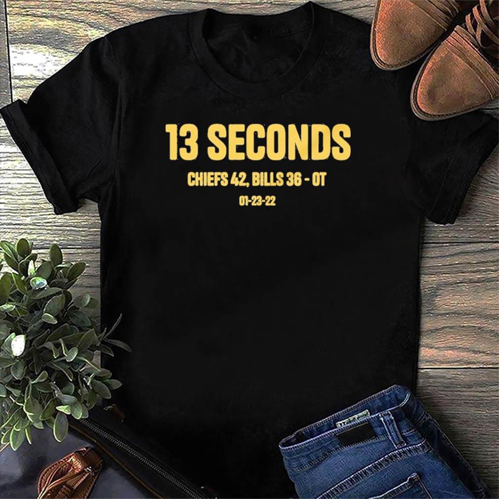 13 seconds chiefs shirts