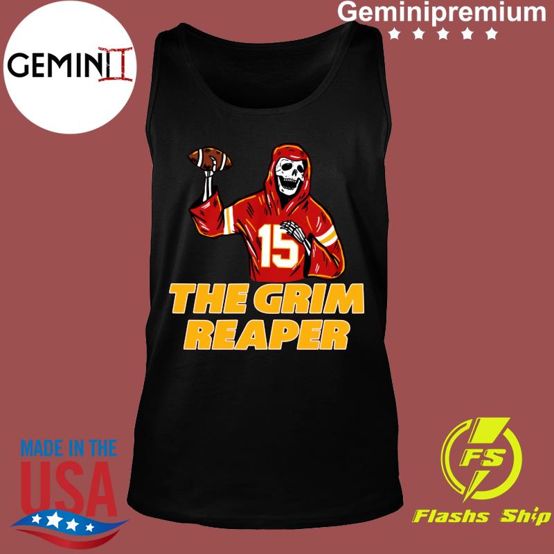 Premium 15 Patrick Mahomes The Grim Reaper Kc Chiefs Shirt, hoodie