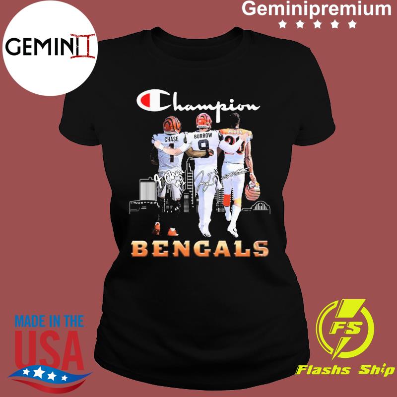 Official Cincinnati Bengals City Joe Burrow And Ja'Marr Chase Signatures  shirt, hoodie, sweater, long sleeve and tank top