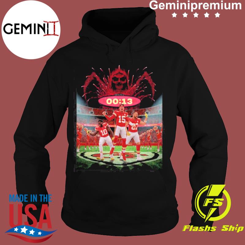 Awesome 13 Seconds Kc Chiefs when it's grim be the grim reaper shirt,  hoodie, sweater, long sleeve and tank top