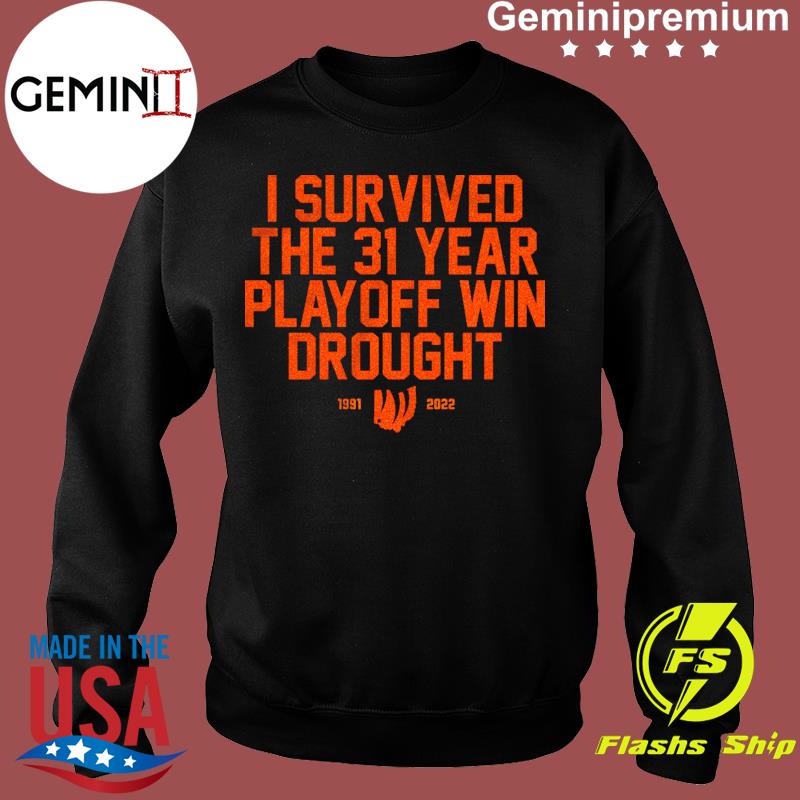 Cincinnati Bengals I Survived The 31 Year Playoff Win Drought 1991 2022  Shirt - Tentenshirts