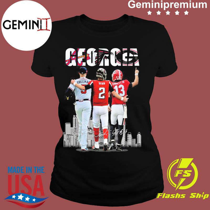 Georgia Freddie Freeman Matt Ryan And Stetson Bennett IV Signatures Shirt,  hoodie, sweater, ladies v-neck and tank top