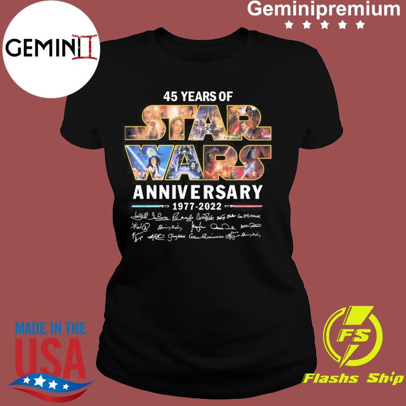 Star Wars 45Th Anniversary 1977-2022 Movie Film Tee Shirt