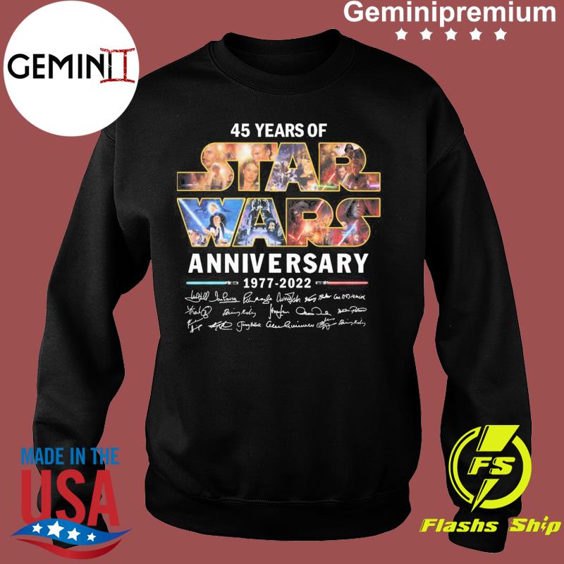 Star Wars 45Th Anniversary 1977-2022 Movie Film Tee Shirt