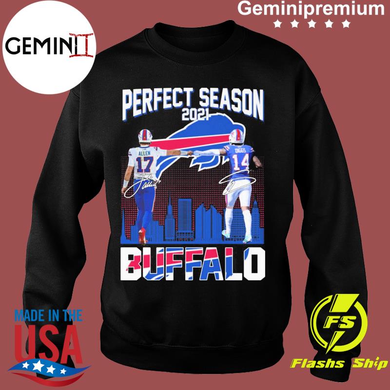 Perfect Season 2021 Josh Allen And Stefon Diggs Buffalo Bills Signatures  Shirt, hoodie, sweater, long sleeve and tank top