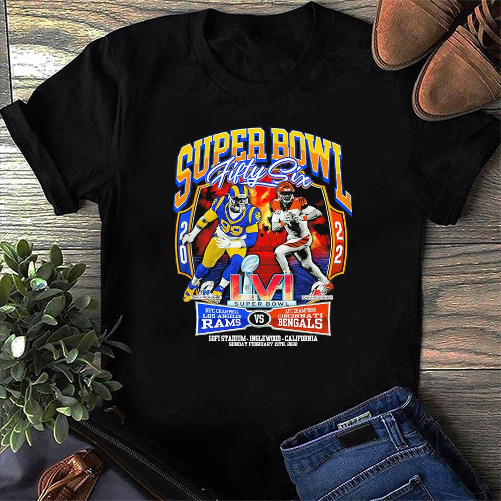 Los Angeles Rams vs Cincinnati Bengals Super Bowl 2022 fifty six shirt,  hoodie, sweater and v-neck t-shirt