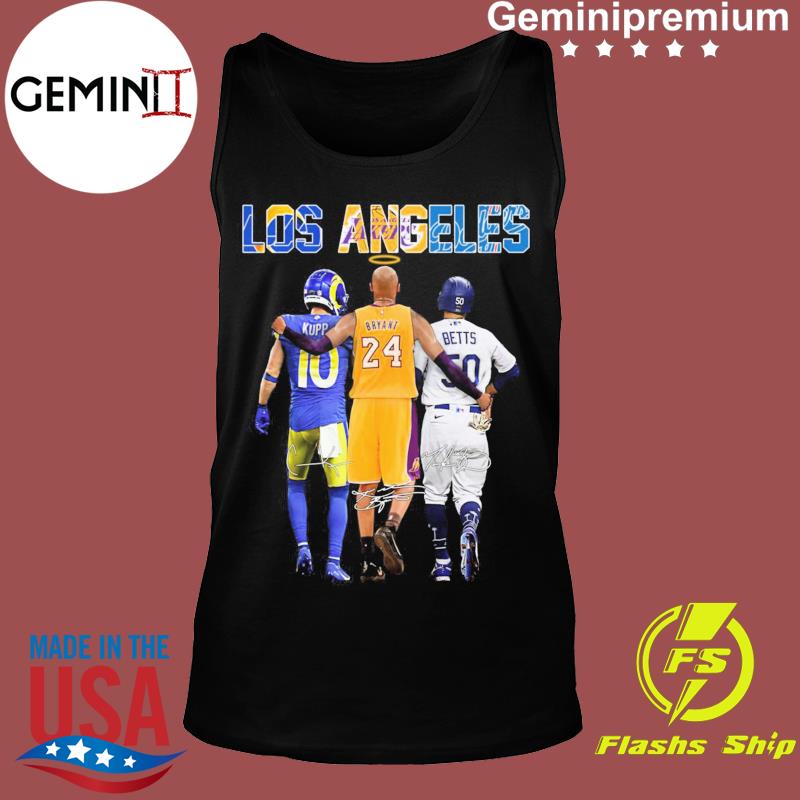 LOS ANGELES Los Angeles Lakers Kobe Bryant Vs Los Angeles Rams Cooper Kupp  And Los Angeles Dodgers Mookie Betts Signatures Shirt, hoodie, sweater,  long sleeve and tank top