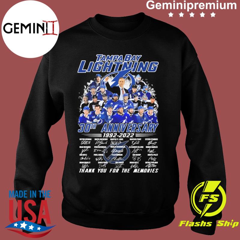 The Tampa Bay Lighting 30th Anniversary 1992-2022 t-shirt