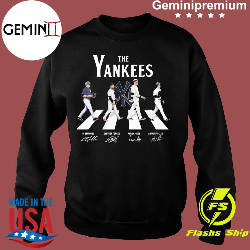 The Yankees Dj Lemahieu Gleyber Torres Aaron Judge And Anthony Rizzo Abbey  Road Signatures Shirt - Kingteeshop