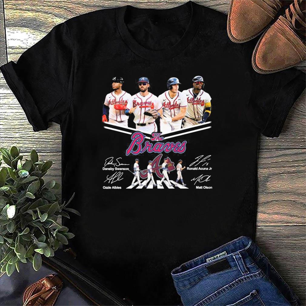 The Braves Baseball Dansby Swanson X Ronald Acuna Jr X Ozzie Albies And  Matt Olson Abbey Road Signatures Unisex T-Shirt – Teepital – Everyday New  Aesthetic Designs