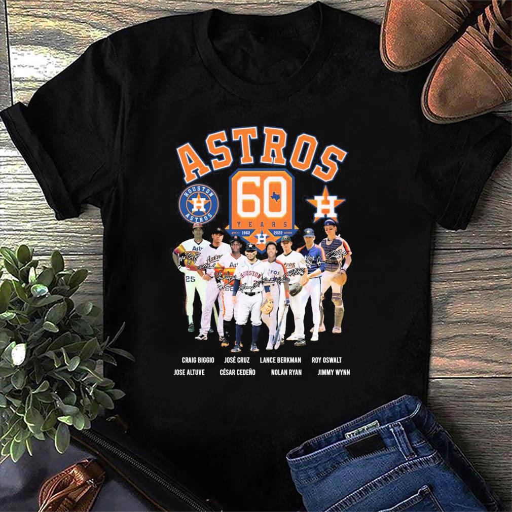 Houston Astros 60th Anniversary 1962-2022 signature shirt, hoodie