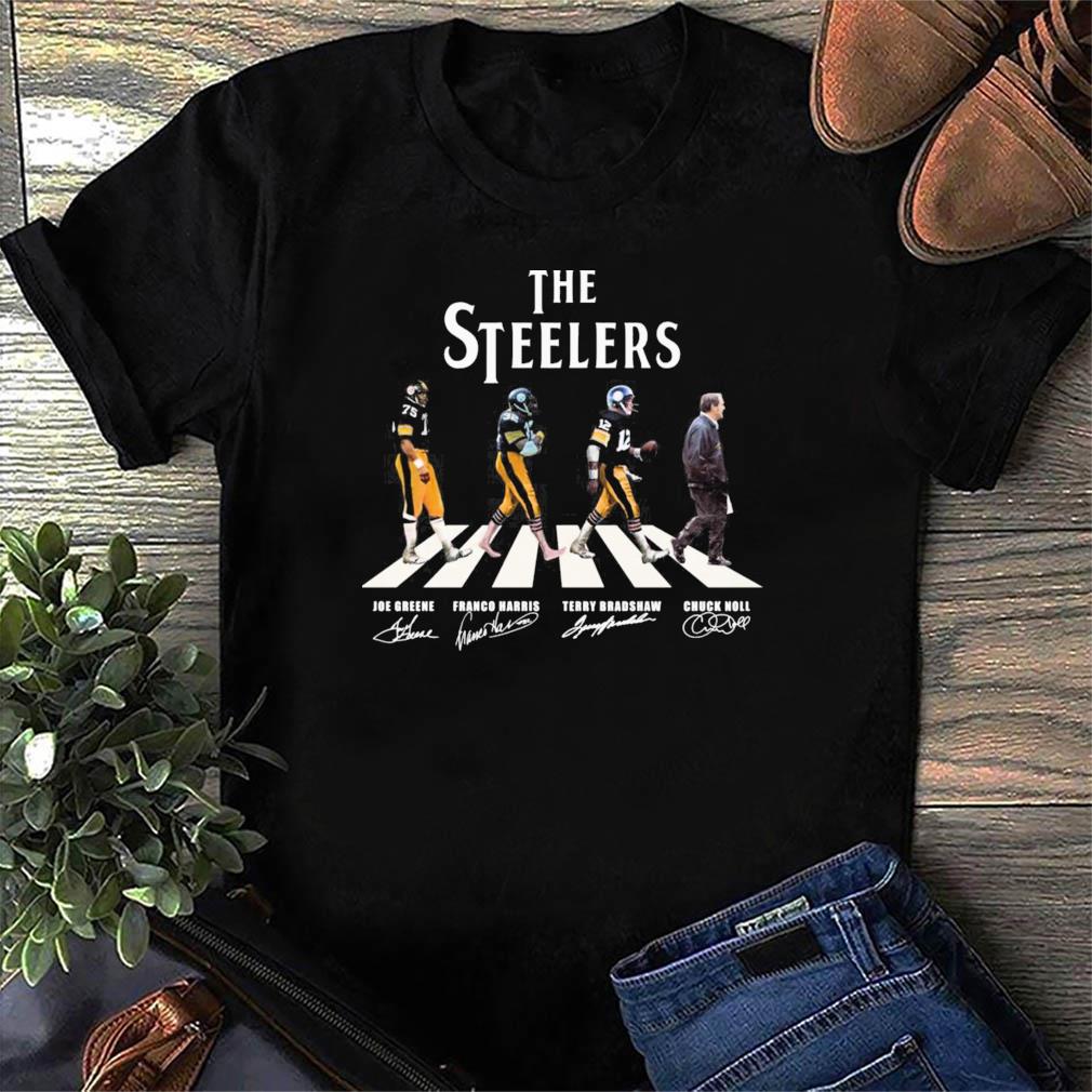 Pittsburgh Steelers Champion Joe Greene Franco Harris And Terry Bradshaw  Signatures shirt, hoodie, sweater, long sleeve and tank top